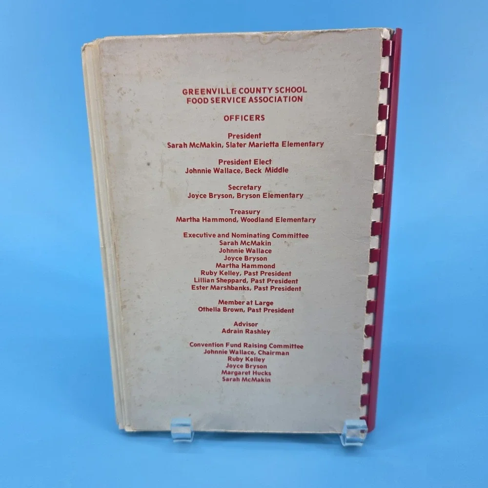Greenville‎ County School Food Service Association Cookbook (South Carolina)